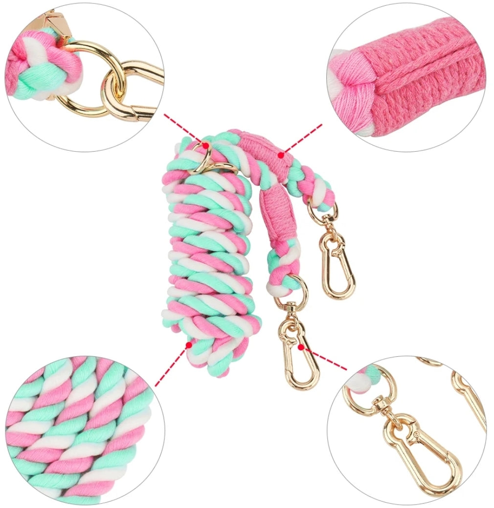 Dog Braided Leash Slip Rope