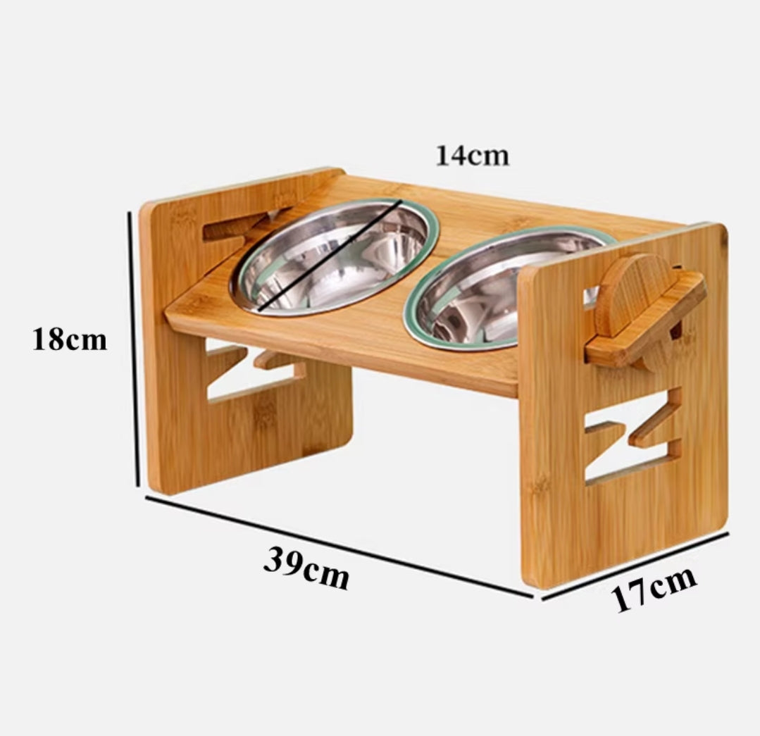 Burnwood Adjustable Dog Bowl & Stand