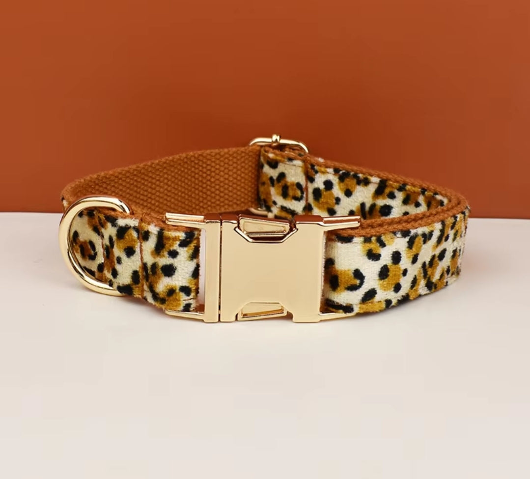 Leopard Print Dog Harness, Lead & Accessories