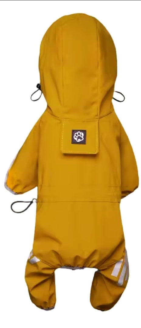 Dog Sports Rain Coat - with hood