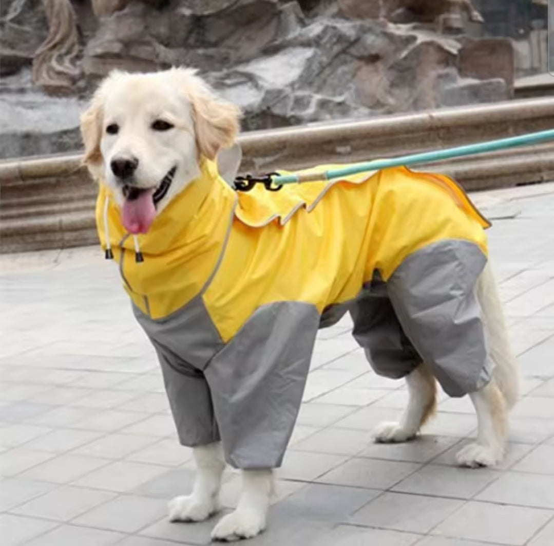 Large Dog Rain Coat - All-In-One