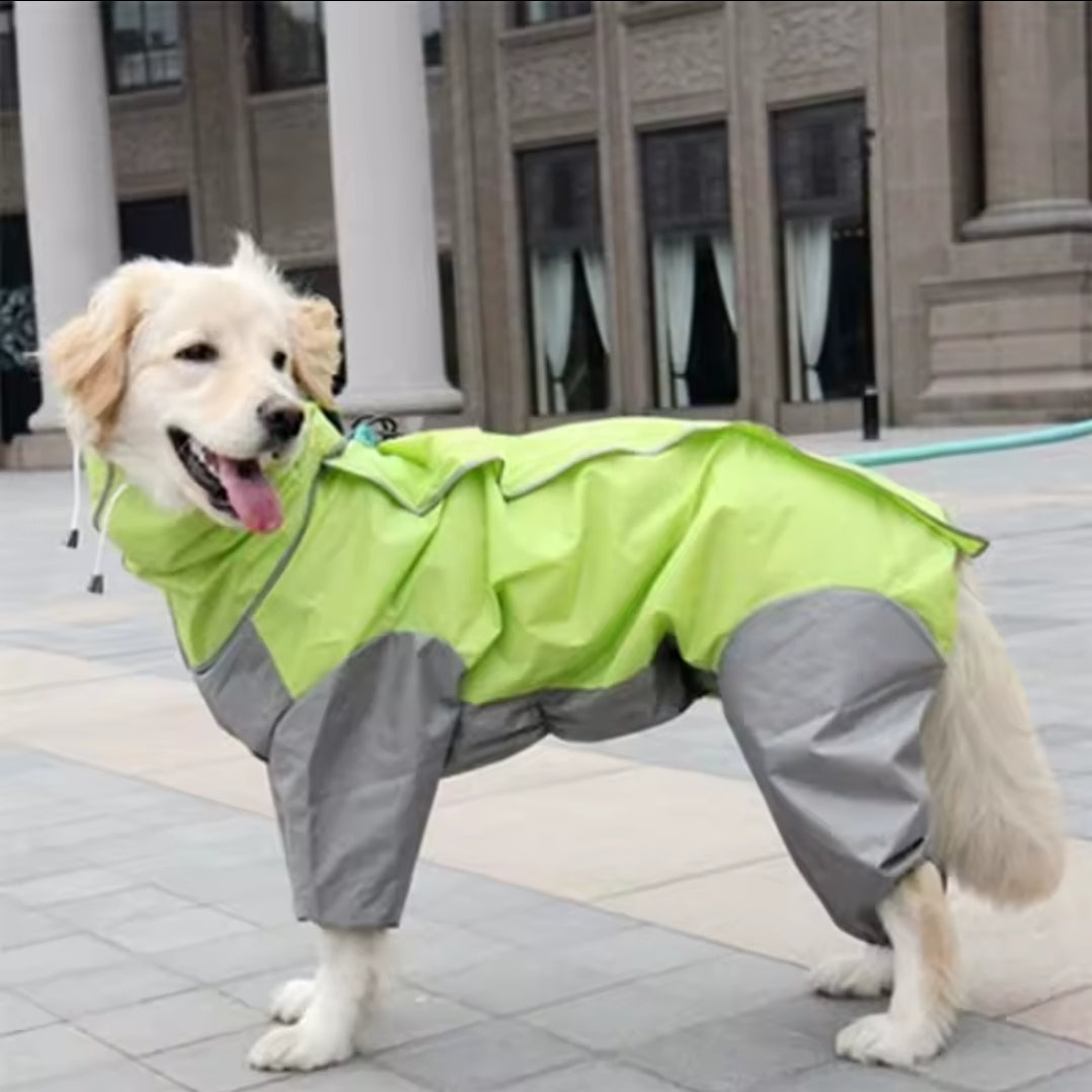 Large Dog Rain Coat - All-In-One