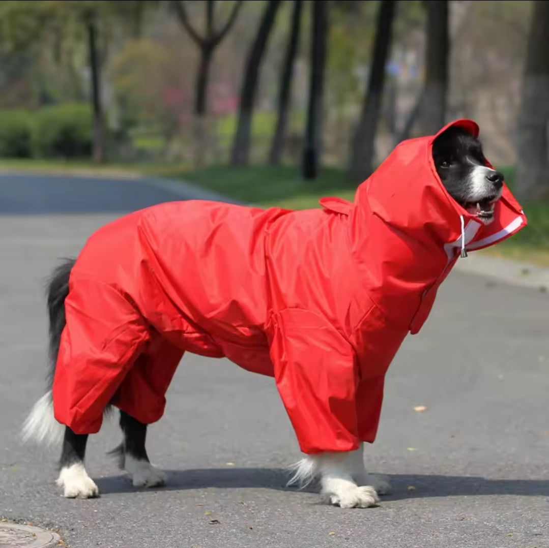 Large Dog Rain Coat - All-In-One