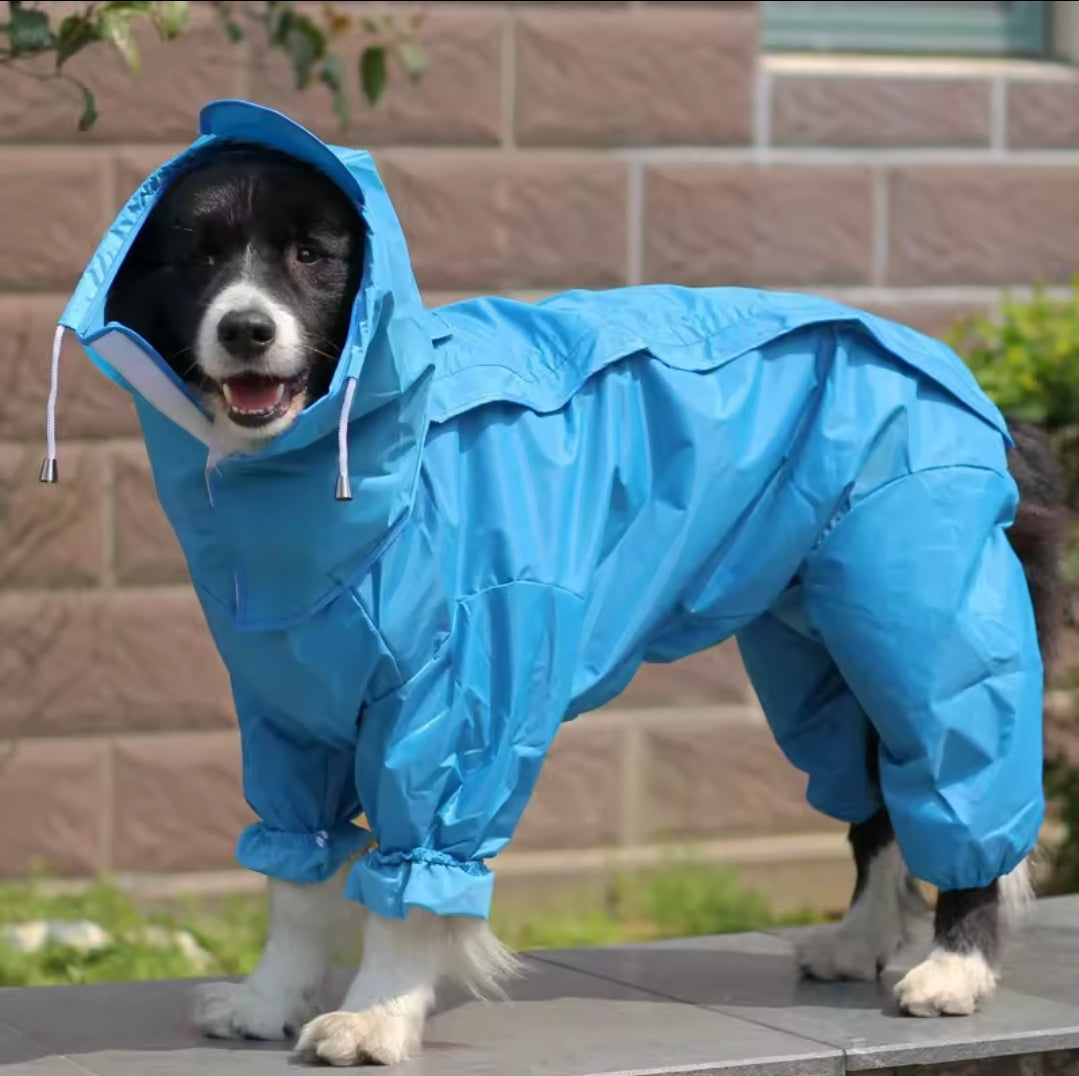 Large Dog Rain Coat - All-In-One