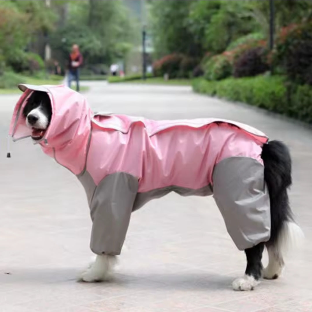 Large Dog Rain Coat - All-In-One