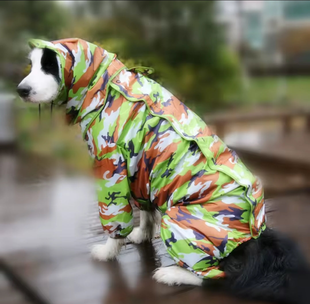 Large Dog Rain Coat - All-In-One