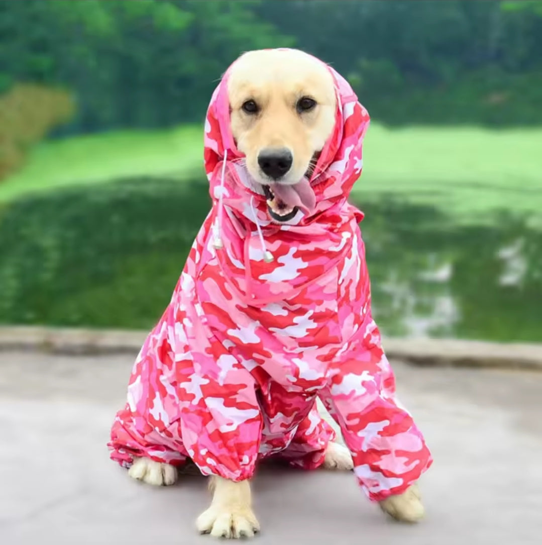 Large Dog Rain Coat - All-In-One