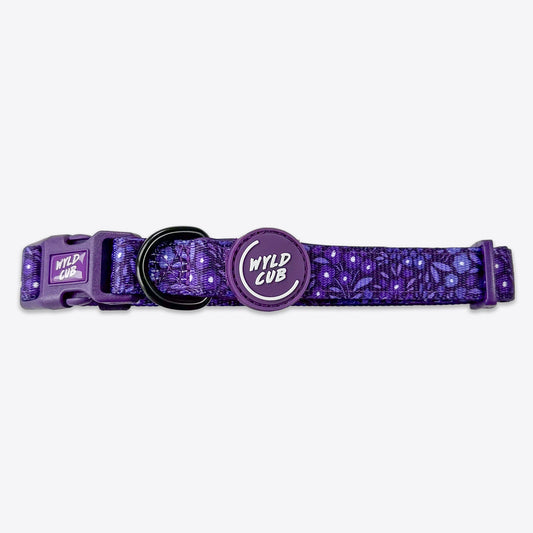 Wyld Cub - Adjustable Dog Collar: Notting Hill Blackberry