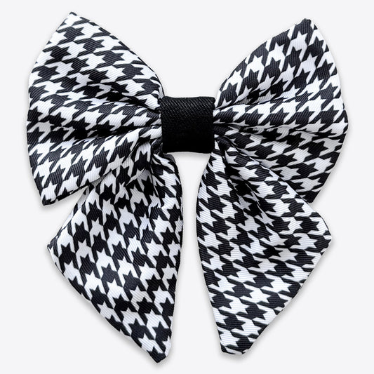 Wyld Cub - Dog Sailor Bow Tie: Knightsbridge Houndstooth