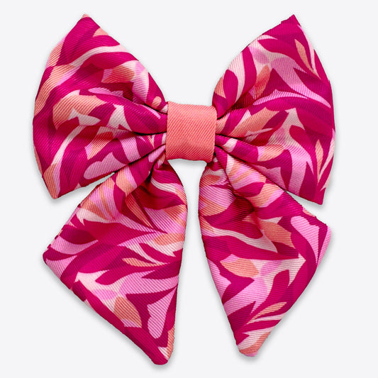 Wyld Cub - Dog Sailor Bow Tie: Kew Honeysuckle