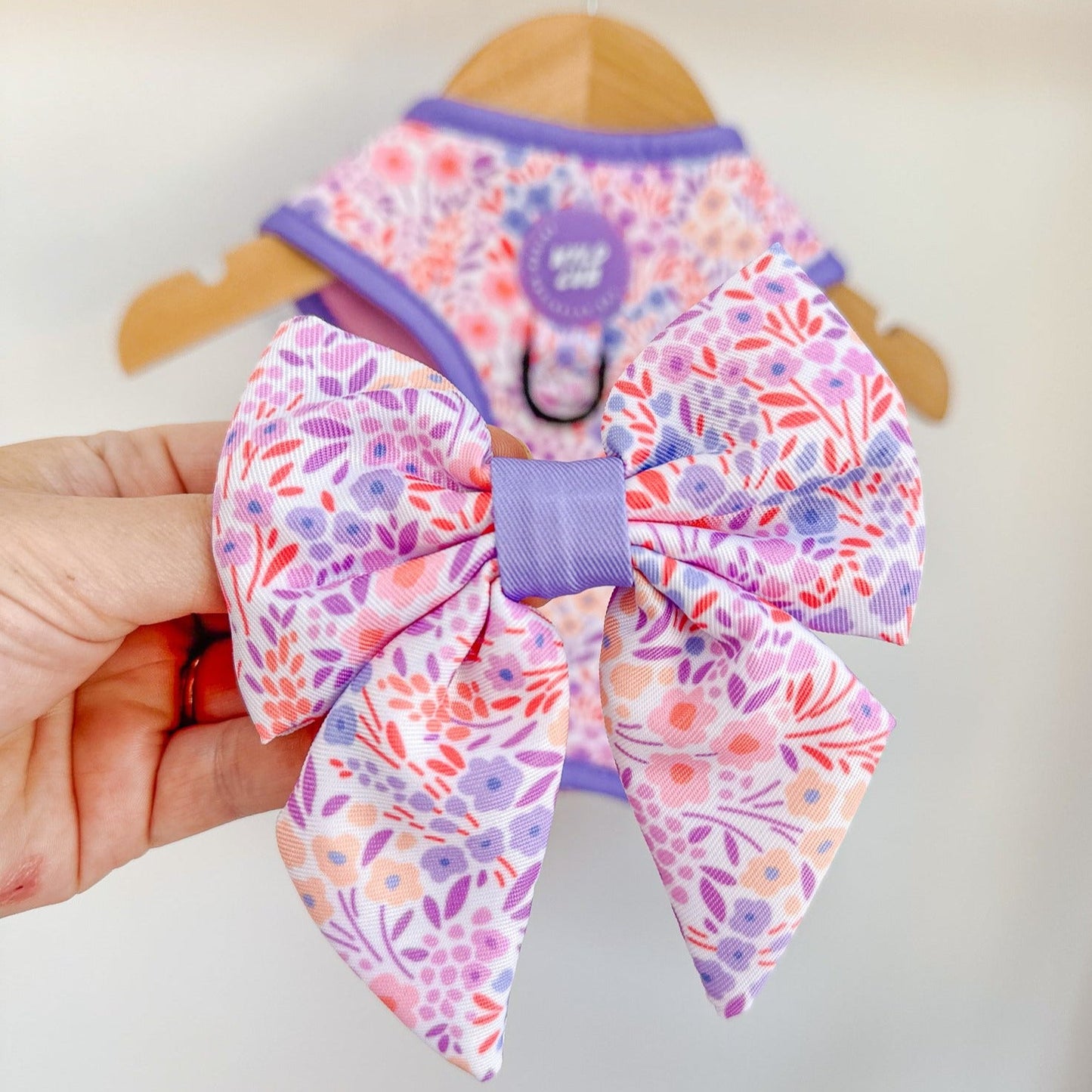 Wyld Cub - Dog Sailor Bow Tie: Notting Hill Lilac