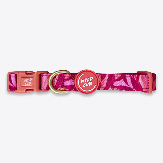 Wyld Cub - Adjustable Dog Collar: Kew Honeysuckle