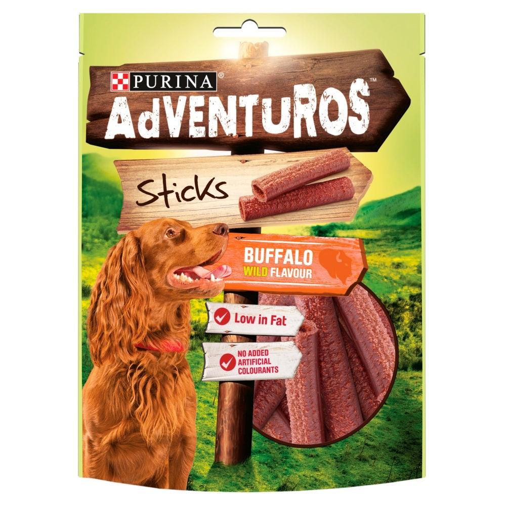 Adventuros Wild Buffalo Sticks 6x120g - North East Pet Shop Adventuros