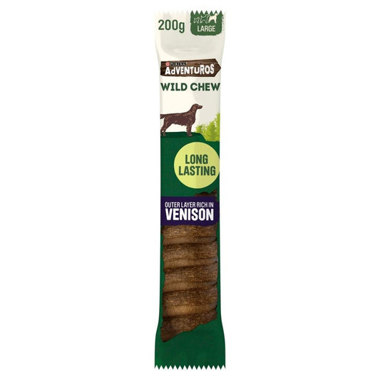 Adventuros Wild Chews Venison Lrg 4x200g - North East Pet Shop Adventuros