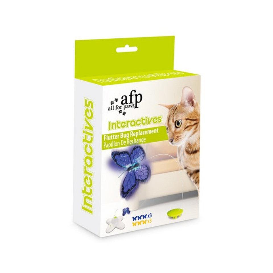 All For Paws Interactives Cat Flutter Bug Refill (6Pk) - North East Pet Shop All For Paws