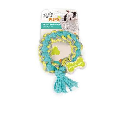 All For Paws Pups Ring Multi Chew Sweater Rope - North East Pet Shop All For Paws