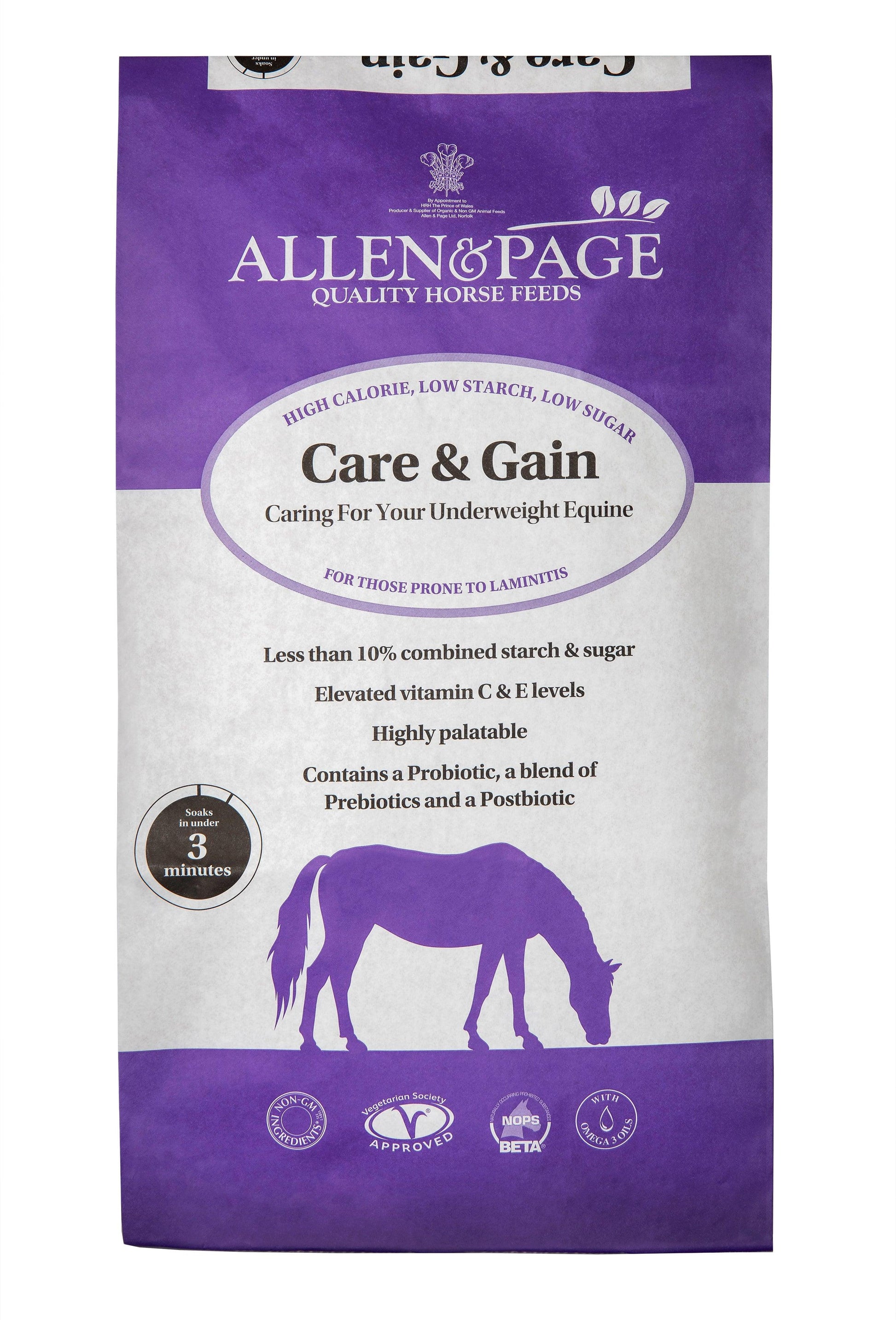 Allen & Page Care & Gain - North East Pet Shop Allen & Page