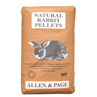 Allen & Page Natural Rabbit Pellets 20kg - North East Pet Shop Allen & Page