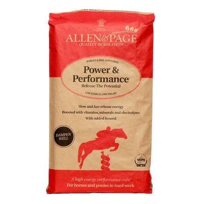 Allen & Page Power & Performance 20kg - North East Pet Shop Allen & Page