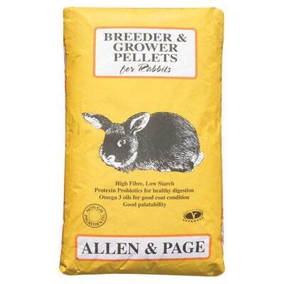 Allen & Page Rabbit Breeder & Grower Pellets - North East Pet Shop Allen & Page