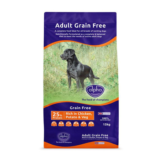 Alpha Adult Grain Free Chicken - North East Pet Shop Alpha