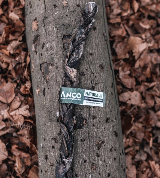 Anco Naturals Giant Smoked Buffalo Tripe Braid - North East Pet Shop Anco.