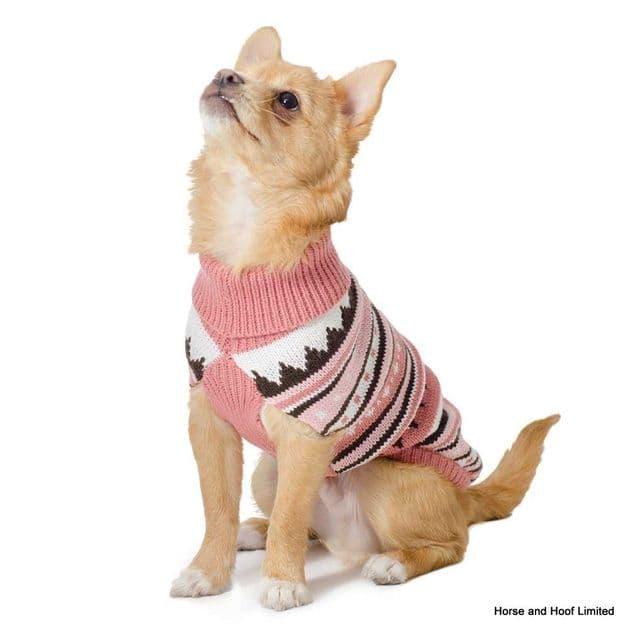 Ancol Alpine Knit Sweater Pink - North East Pet Shop Ancol