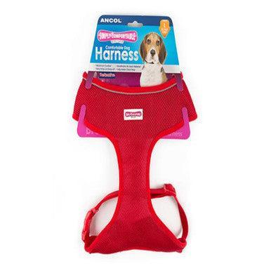 Ancol Comfort Mesh Harness Red Medium 44-57cm - North East Pet Shop ANCOL