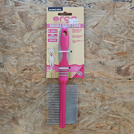 Ancol Ergo Double Sided Cat Comb - North East Pet Shop Ancol