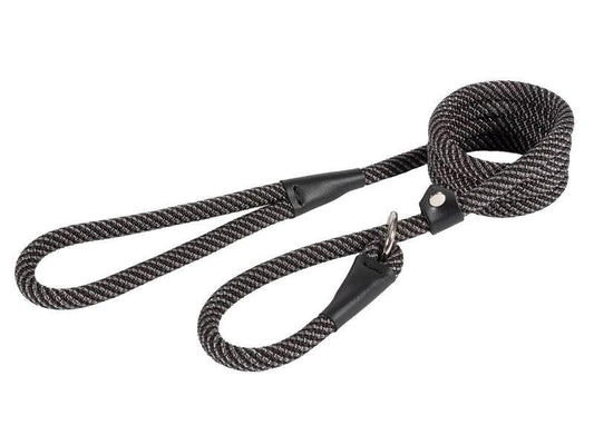 Ancol Extr Rope Slip Lead Blk/Gry12mm - North East Pet Shop Ancol