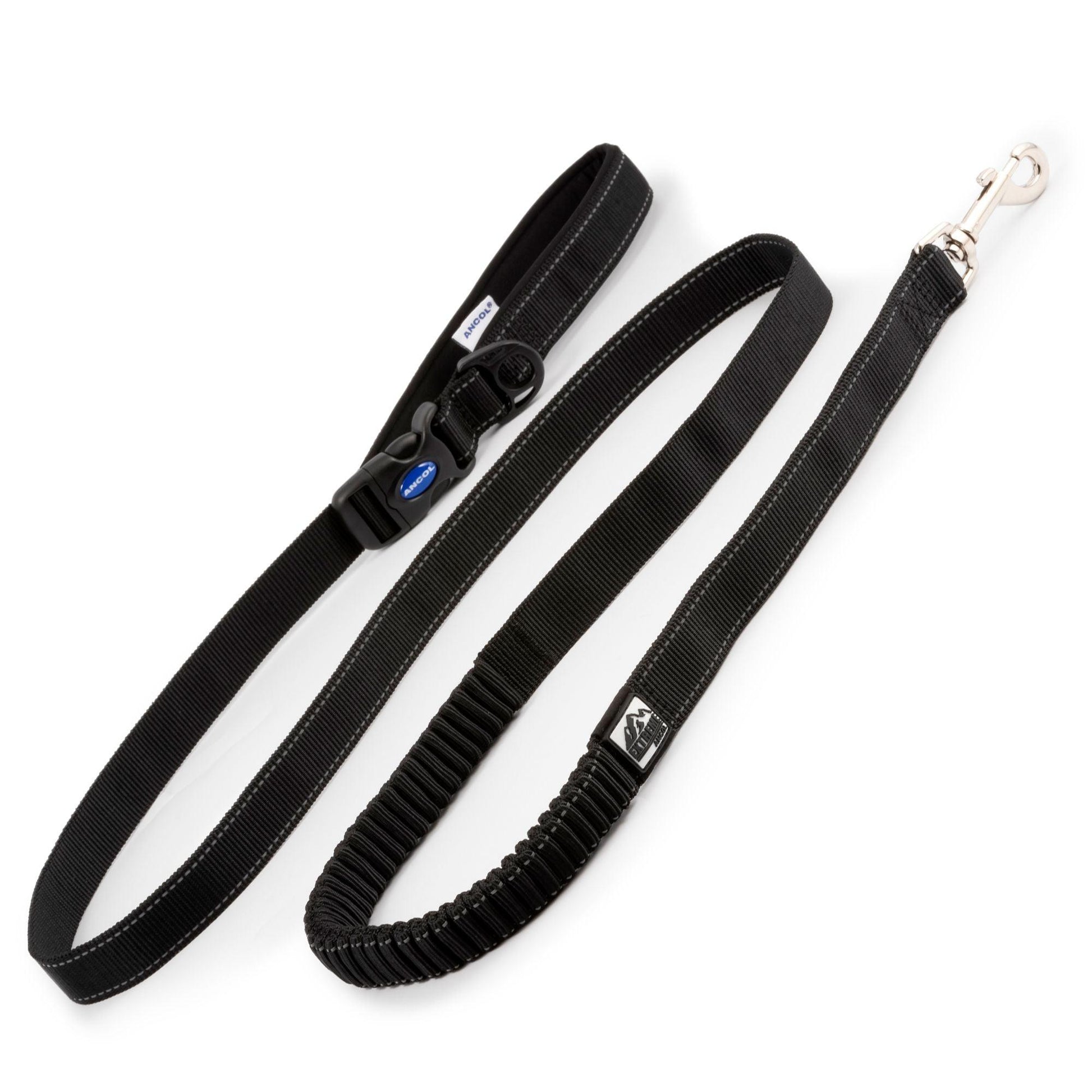 Ancol Extr Shock Absorb Run Lead Blk - North East Pet Shop Ancol