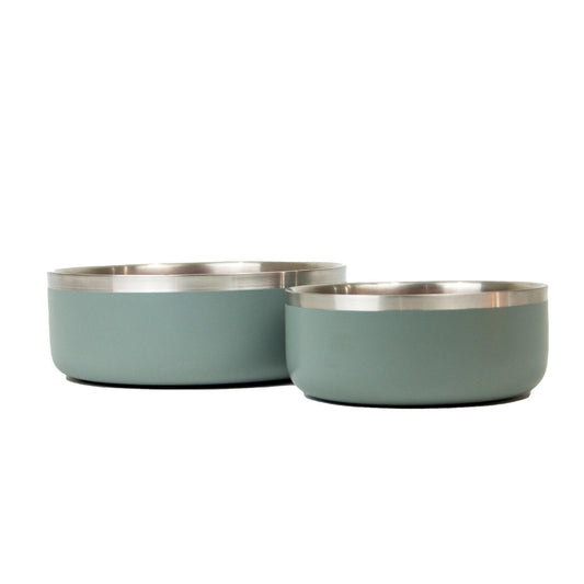 Ancol Hungry Paws Sage Stainless Steel Bowl 2460ml - North East Pet Shop Ancol