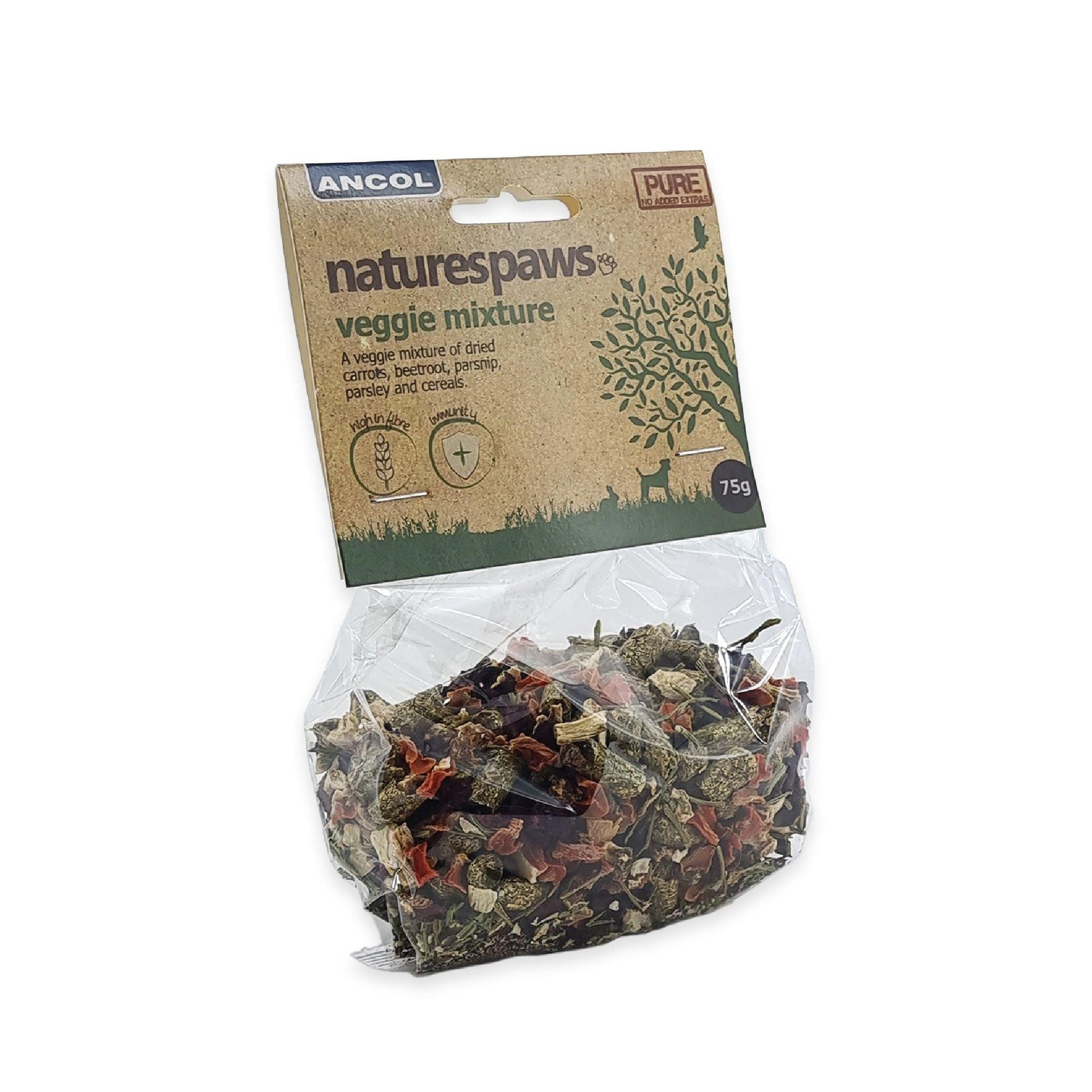 Ancol Naturespaws Veggie Mixture 6x75g - North East Pet Shop Ancol