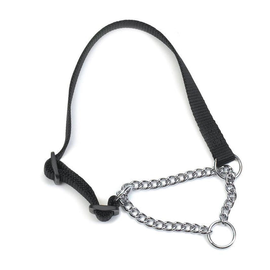 Ancol Nyl Chain Check Col Blck S1-2 - North East Pet Shop Ancol