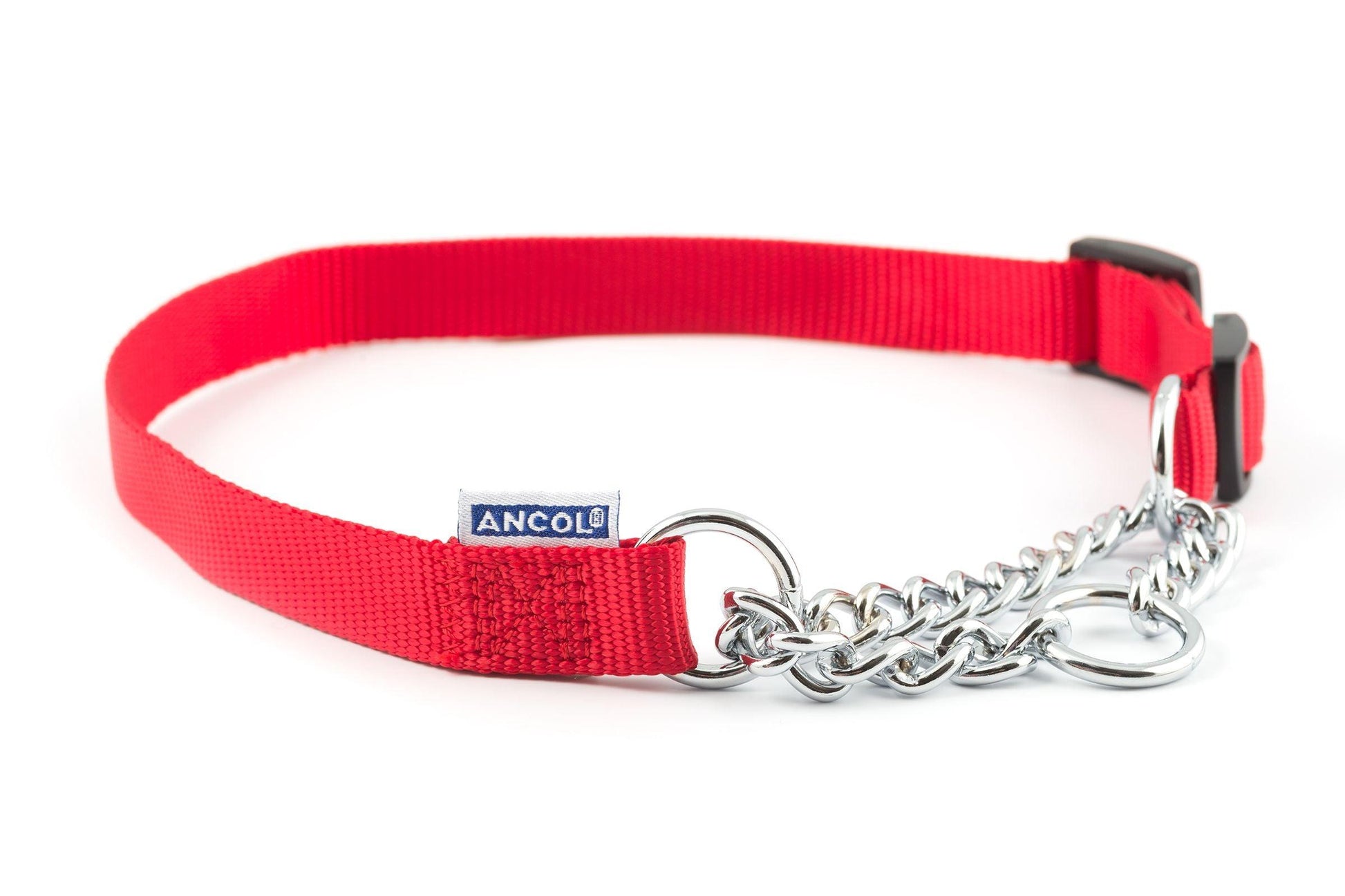 Ancol Nyl Chain Check Col Red S4-7 - North East Pet Shop Ancol