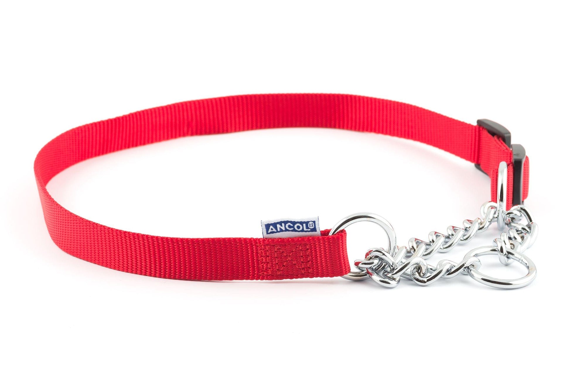 Ancol Nyl Chain Check Col Red S5-9 - North East Pet Shop Ancol