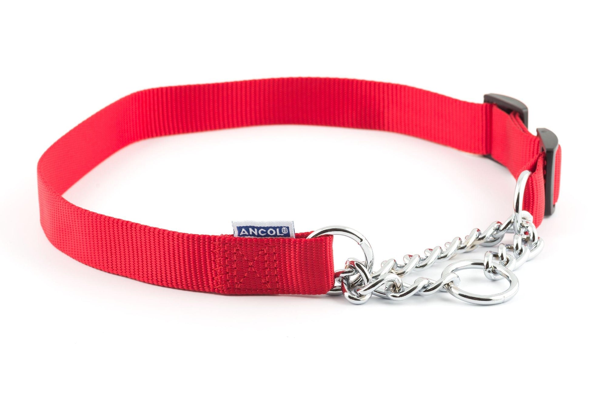 Ancol Nyl Chain Check Col Red S7-10 - North East Pet Shop Ancol