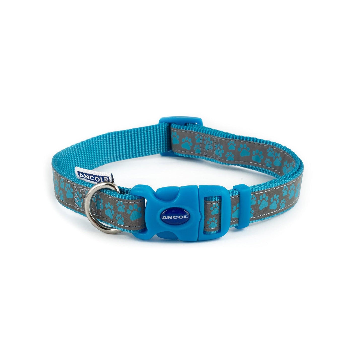 Ancol Paw Adj Refl Coll Blue 20-30cm 1-2 - North East Pet Shop Ancol