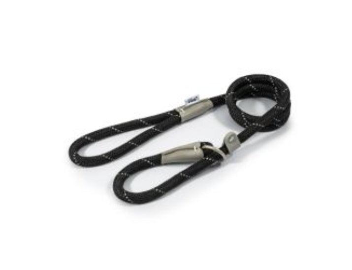 Ancol Reflective Slip Lead Black 150cm - North East Pet Shop Ancol