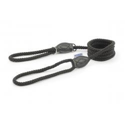 Ancol Rope Slip & Control Lead Black, 1.2x150cm - North East Pet Shop Ancol