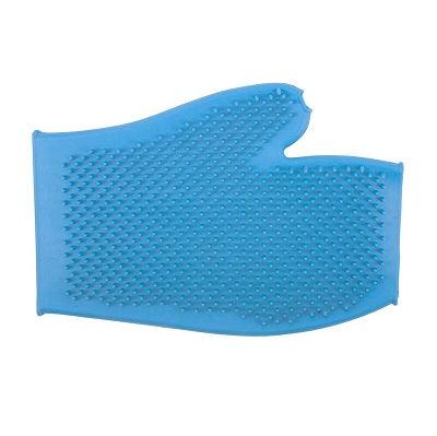 Ancol Rubber Grooming Glove Blue x3 - North East Pet Shop Ancol