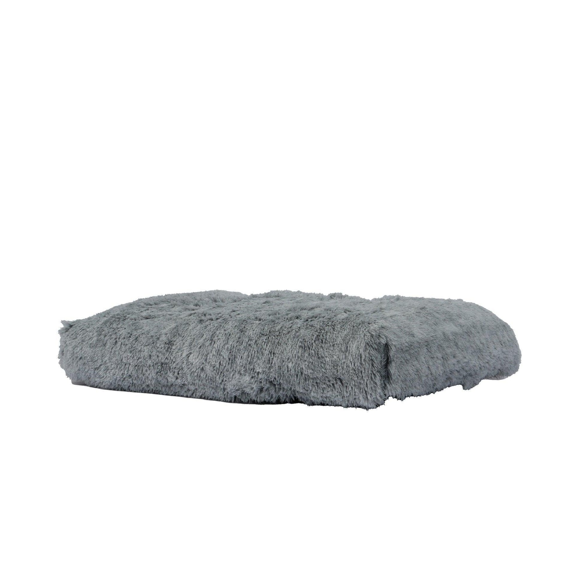 Ancol Sleepy Paws Super Soft Plush Mattress Slate Grey 75cm x 60cm - North East Pet Shop Ancol