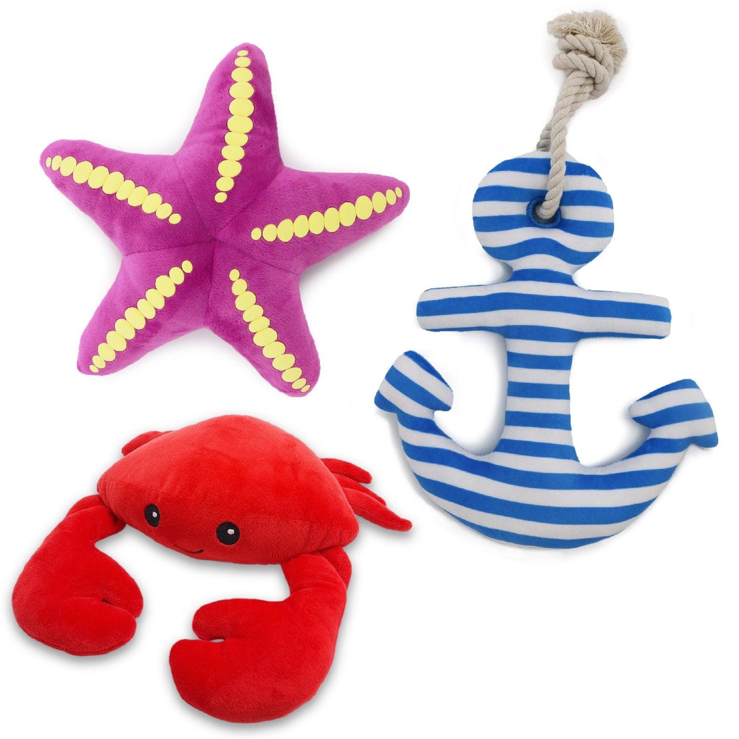 Ancol Starfish Crab&Anchor Made From x3 - North East Pet Shop Ancol