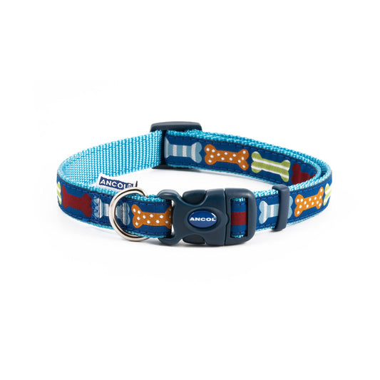 Ancol Tartan Lead Blue 1mx19mm 1-9 - North East Pet Shop Ancol