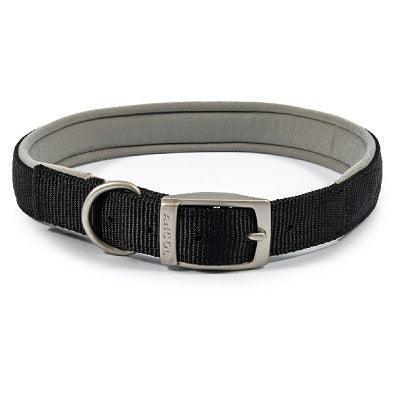 Ancol Viva Padded Buckle Collar Black 50-59cm - North East Pet Shop Ancol