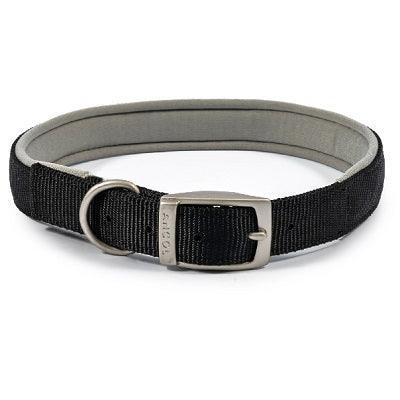 Ancol Viva Padded Buckle Collar Black 55-63cm - North East Pet Shop Ancol