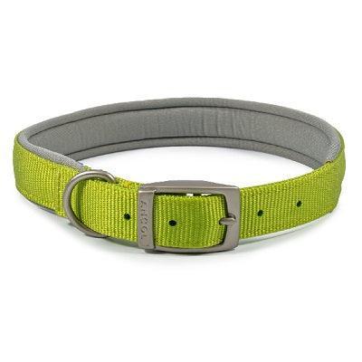 Ancol Viva Padded Buckle Collar Lime 50-59cm - North East Pet Shop Ancol