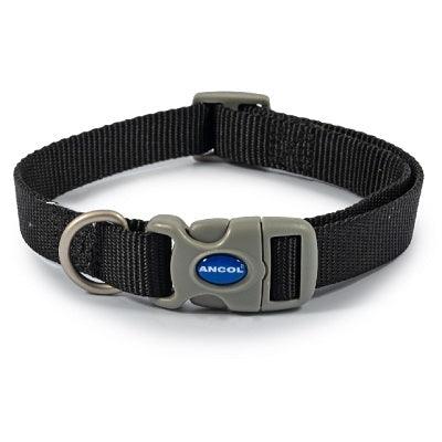 Ancol Viva Quick Fit Collar Blck 30-50cm - North East Pet Shop Ancol