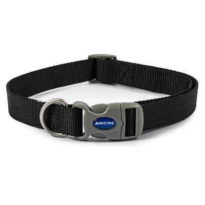 Ancol Viva Quick Fit Collar Blck 45-70cm - North East Pet Shop Ancol