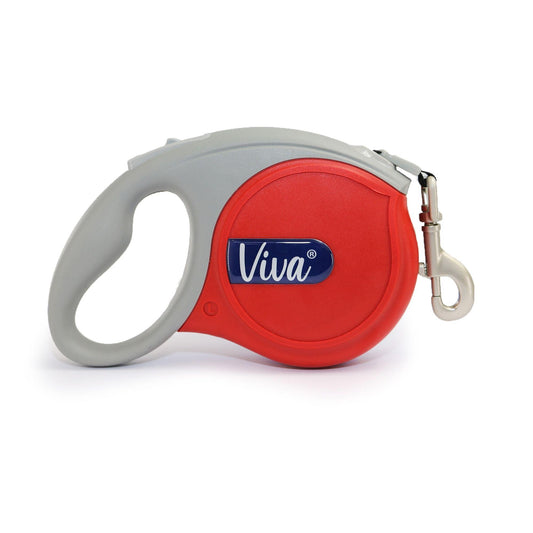 Ancol Viva Retractable Lead Lrg Red - North East Pet Shop Ancol